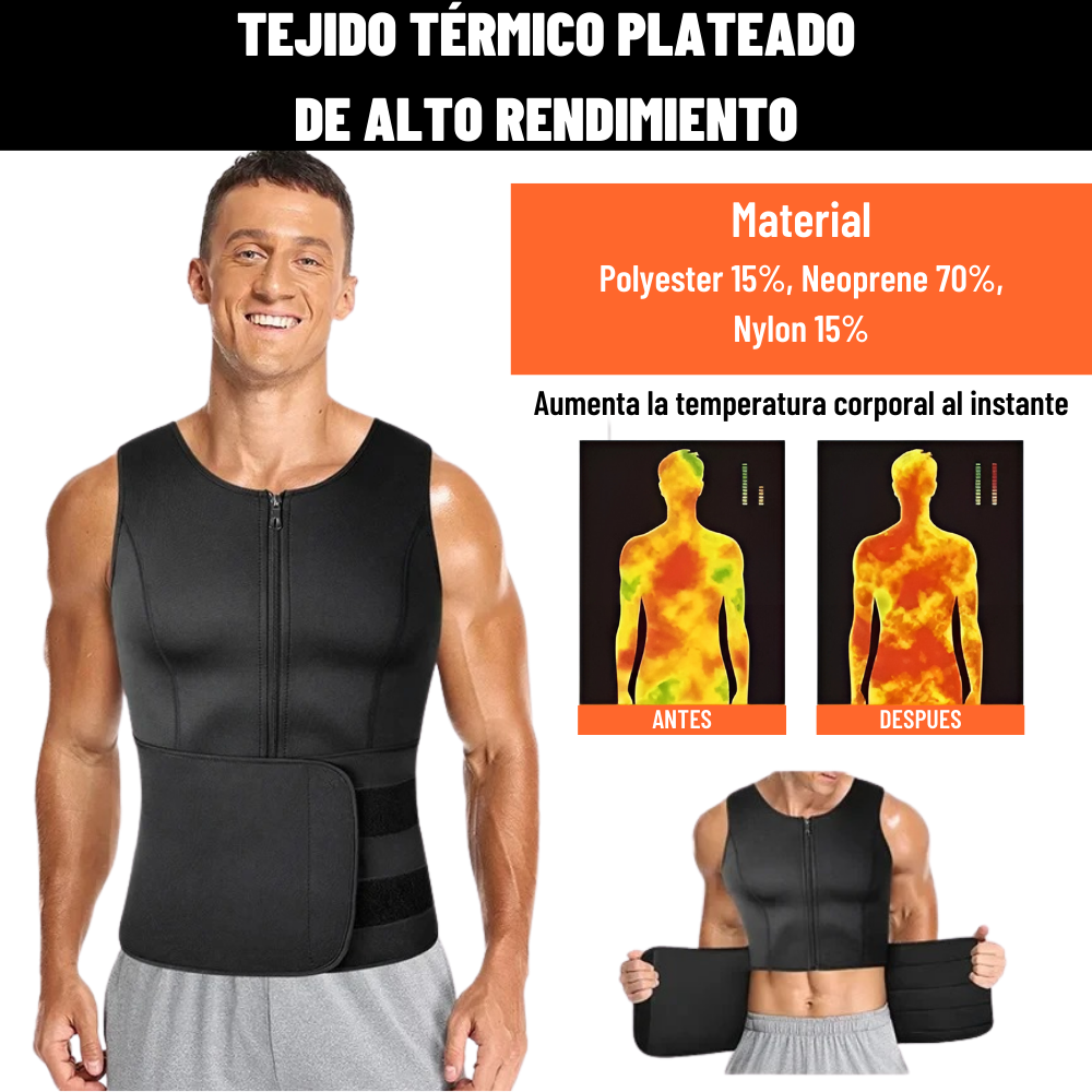 ShapeMenXL™ Chaleco Sauna Sculptor